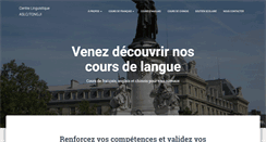 Desktop Screenshot of centre-linguistique.com